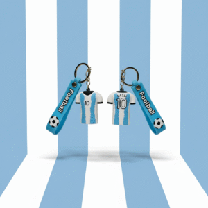 Messi #10 Silicone Football Jersey Keychain – Fan Gift