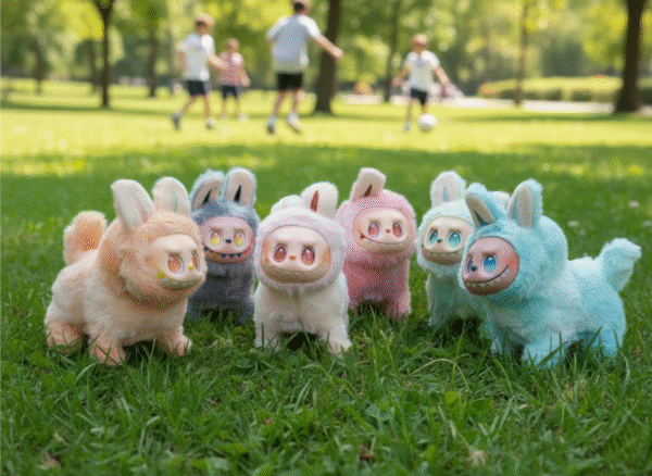 Labubu Walking Plush Dog Toy – Cute Collectible Labubu